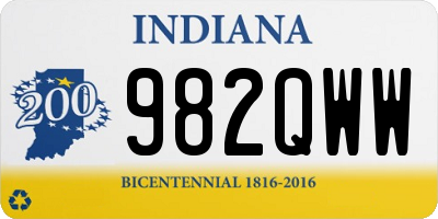 IN license plate 982QWW