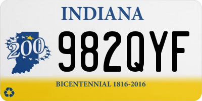 IN license plate 982QYF