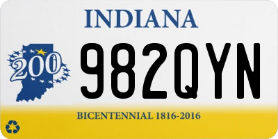 IN license plate 982QYN