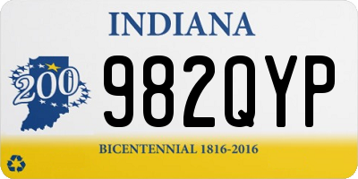 IN license plate 982QYP