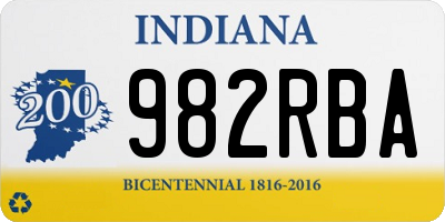 IN license plate 982RBA