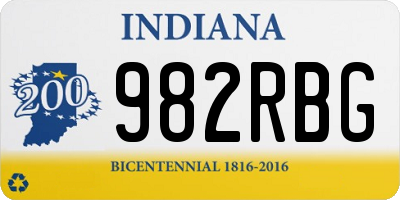 IN license plate 982RBG