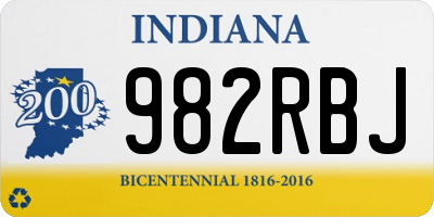 IN license plate 982RBJ