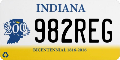 IN license plate 982REG