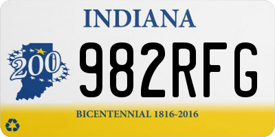 IN license plate 982RFG