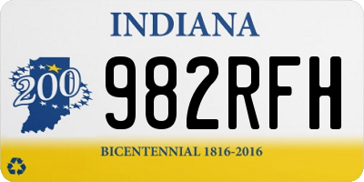 IN license plate 982RFH