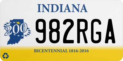 IN license plate 982RGA