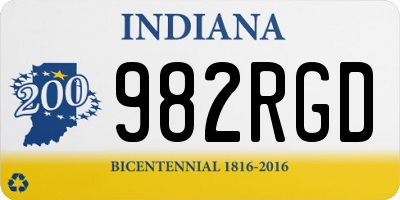 IN license plate 982RGD