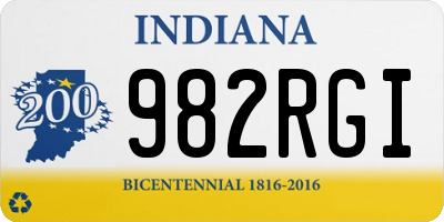 IN license plate 982RGI