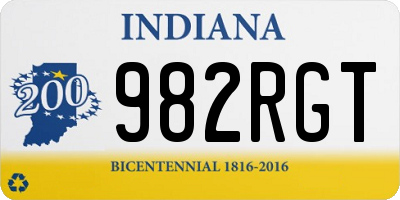 IN license plate 982RGT