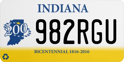 IN license plate 982RGU