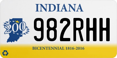 IN license plate 982RHH