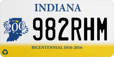 IN license plate 982RHM