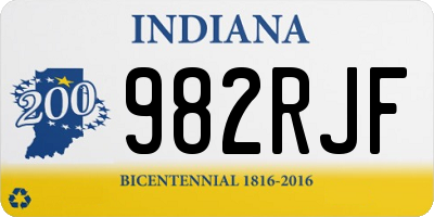 IN license plate 982RJF