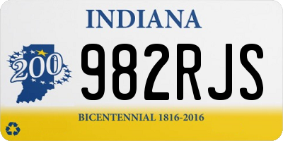 IN license plate 982RJS