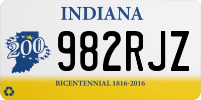 IN license plate 982RJZ