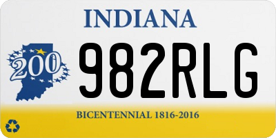 IN license plate 982RLG