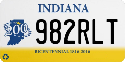 IN license plate 982RLT