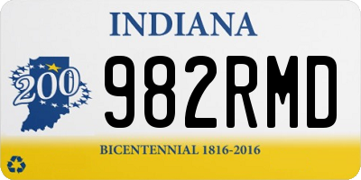 IN license plate 982RMD