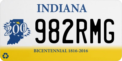 IN license plate 982RMG