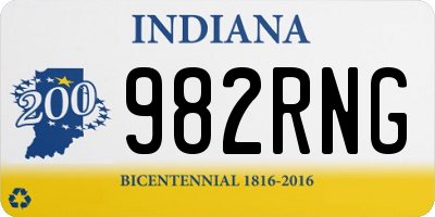 IN license plate 982RNG
