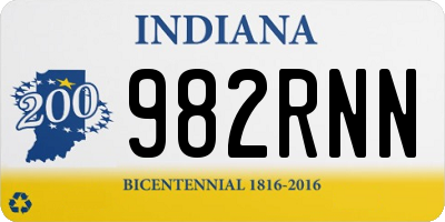 IN license plate 982RNN