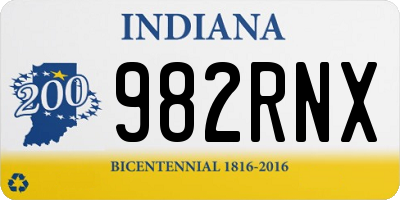 IN license plate 982RNX