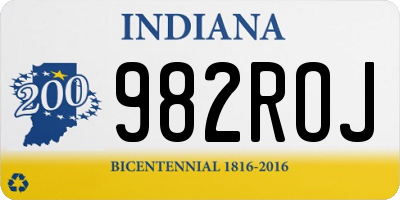 IN license plate 982ROJ