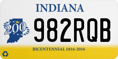 IN license plate 982RQB