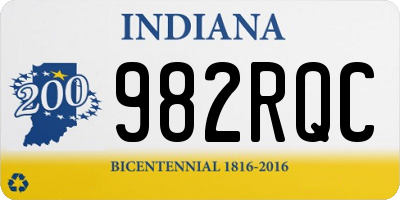 IN license plate 982RQC