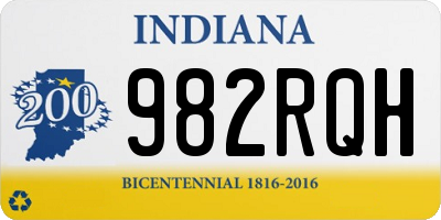 IN license plate 982RQH