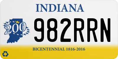 IN license plate 982RRN