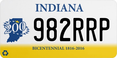 IN license plate 982RRP