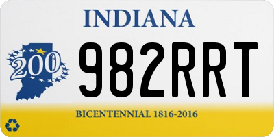 IN license plate 982RRT