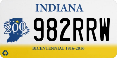 IN license plate 982RRW