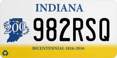 IN license plate 982RSQ