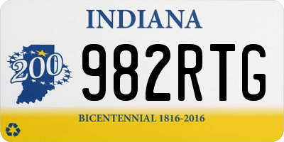 IN license plate 982RTG