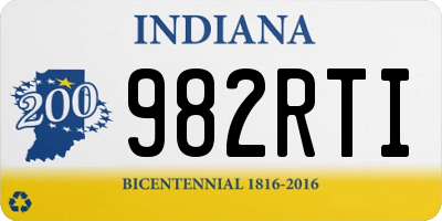 IN license plate 982RTI