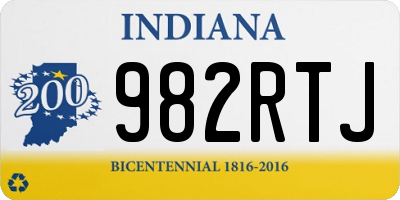 IN license plate 982RTJ
