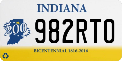 IN license plate 982RTO