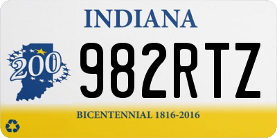 IN license plate 982RTZ