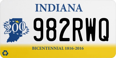 IN license plate 982RWQ