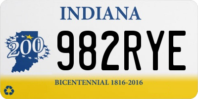 IN license plate 982RYE