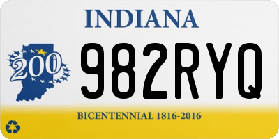 IN license plate 982RYQ