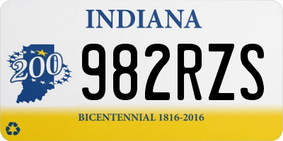 IN license plate 982RZS