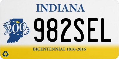IN license plate 982SEL