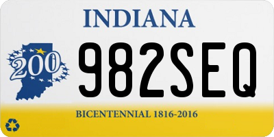IN license plate 982SEQ