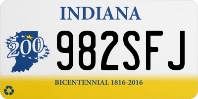 IN license plate 982SFJ