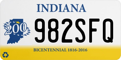 IN license plate 982SFQ