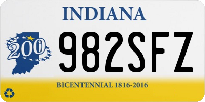 IN license plate 982SFZ